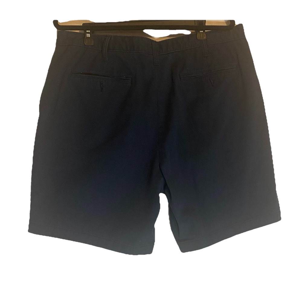 Nautica Chino Shorts Size 38W Cotton Navy Blue Flat Front Men's - Picture 3 of 6
